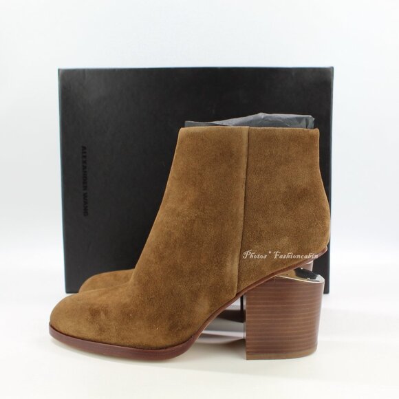 RARE Alexander Wang Gabi Suede Ankle Boots–Discontinued Chic Daily to Date Style - Picture 2 of 16